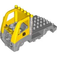 Duplo Toolo Truck Chassis with Light Bluish Gray Flatbed and Cab