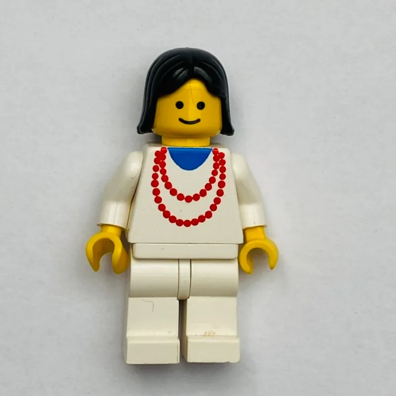 Woman - White Torso, Red Necklace, White Legs