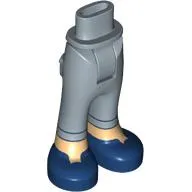 Minidoll Hips and Trousers with Back Pockets with Warm Tan Legs, Dark Blue Shoes print