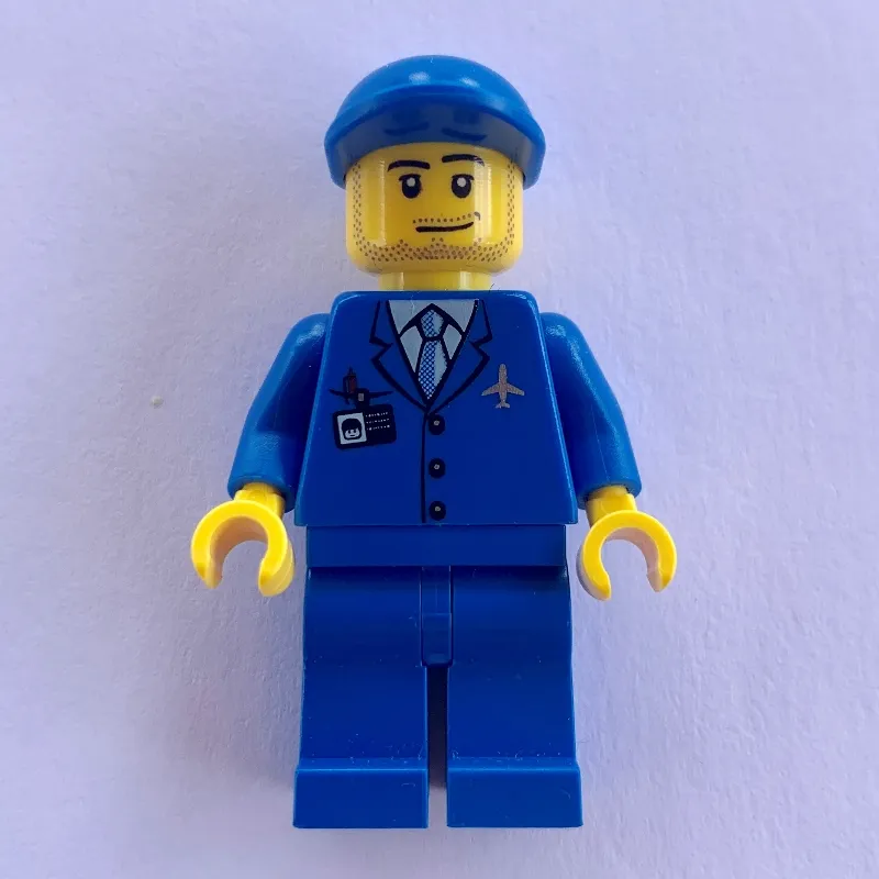 Crew Member - Blue Torso, Blue Legs, Blue Cap