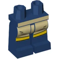 Hips and Dark Blue Legs with Tan Apron, Yellow Trim print