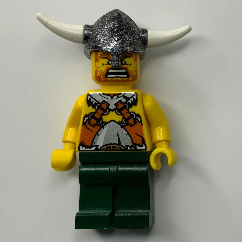 Viking Warrior - Armour, Bare Arms, Dark Green Legs