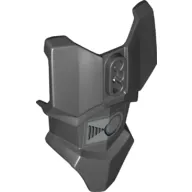 Large Figure Torso Cover, Armour with 2 Chest Holes and Ball Joint Socket with Large Belt Buckle Print (Darth Vader)