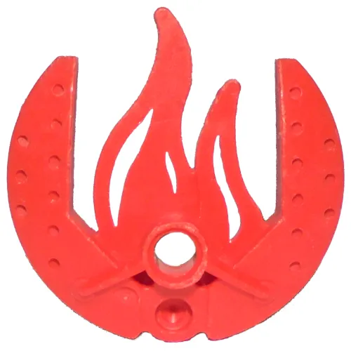 Large Figure Shield 5 x 5 with Flames