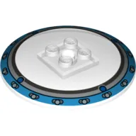 Dish 6 x 6 Inverted (Radar) with Medium Azure Border Print