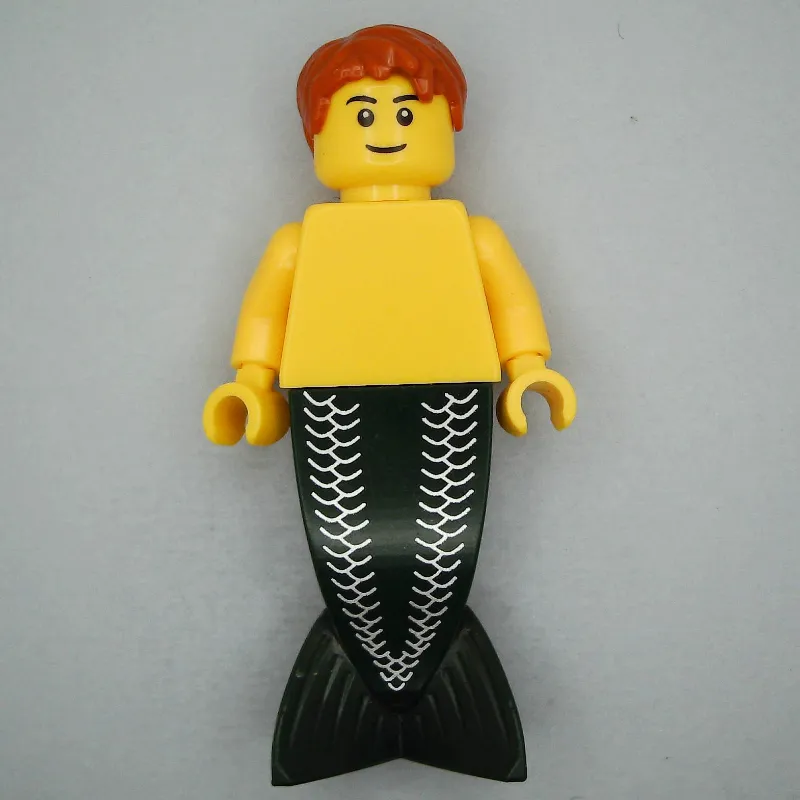 Merman - Dark Orange Hair, Black Eyebrows