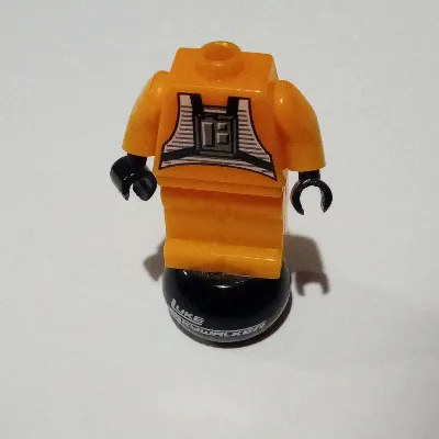 Pen Bead, Minifigure Body with Round Orb Bead with 'Luke Skywalker', X-wing Pilot Suit with Gray Hips Print