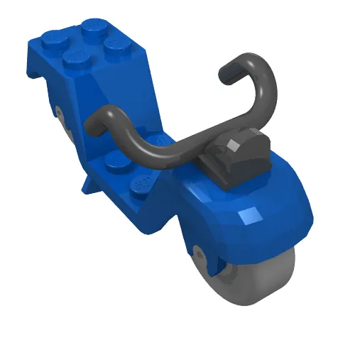 Fabuland, Scooter with Grey Wheels and Black Handlebars