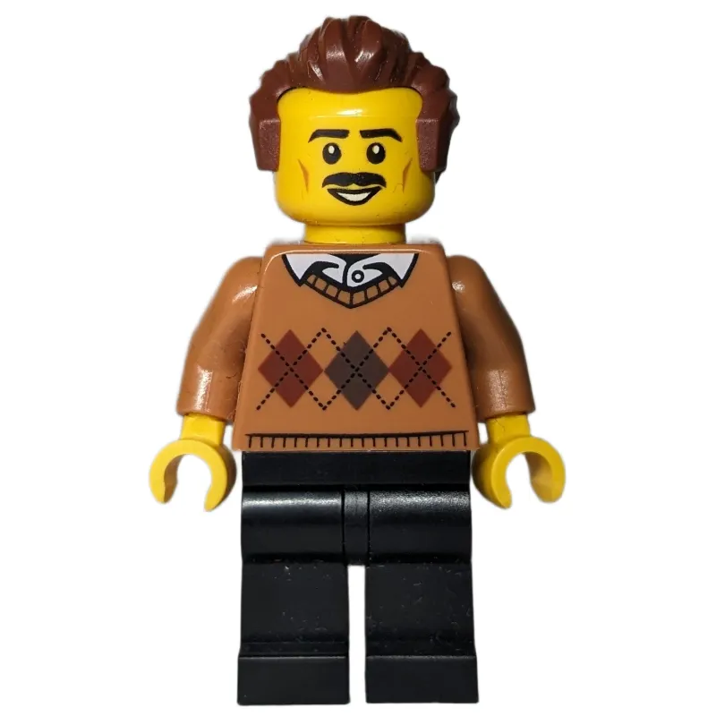 Medium Nougat Torso, Black Legs, Reddish Brown Hair