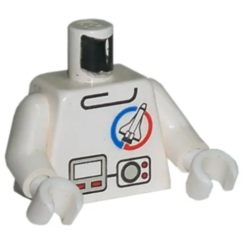 Torso Launch Command Logo, Gray Equipment Print, White Arms and Hands