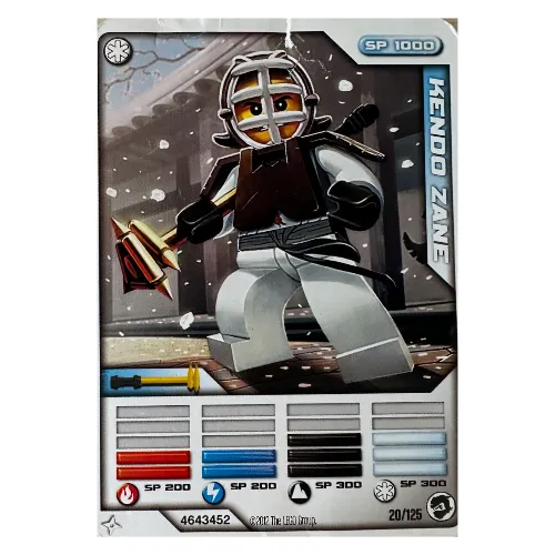 Trading Card, Ninjago Deck #2: 20 - Kendo Zane - North American Version