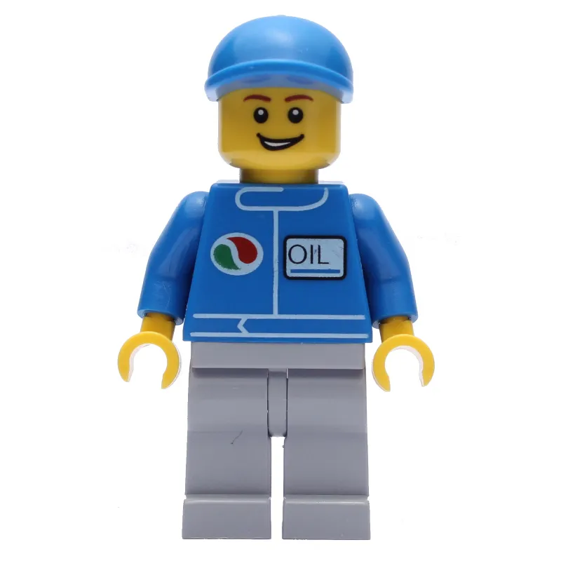 Octan - Blue Torso, Light Bluish Grey Legs, Blue Cap