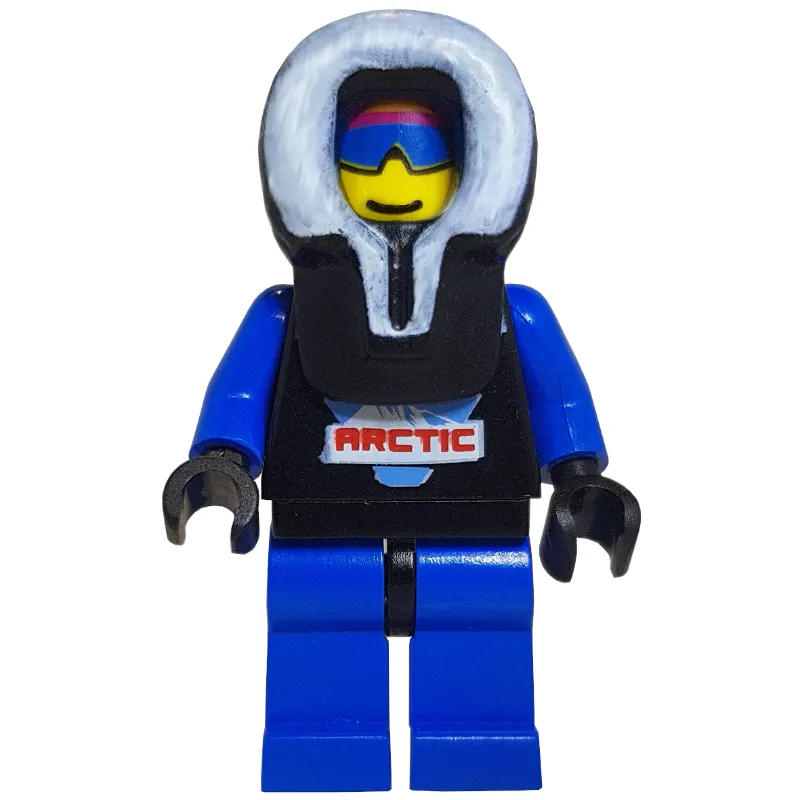 Black Torso, Blue Legs, Black Hood