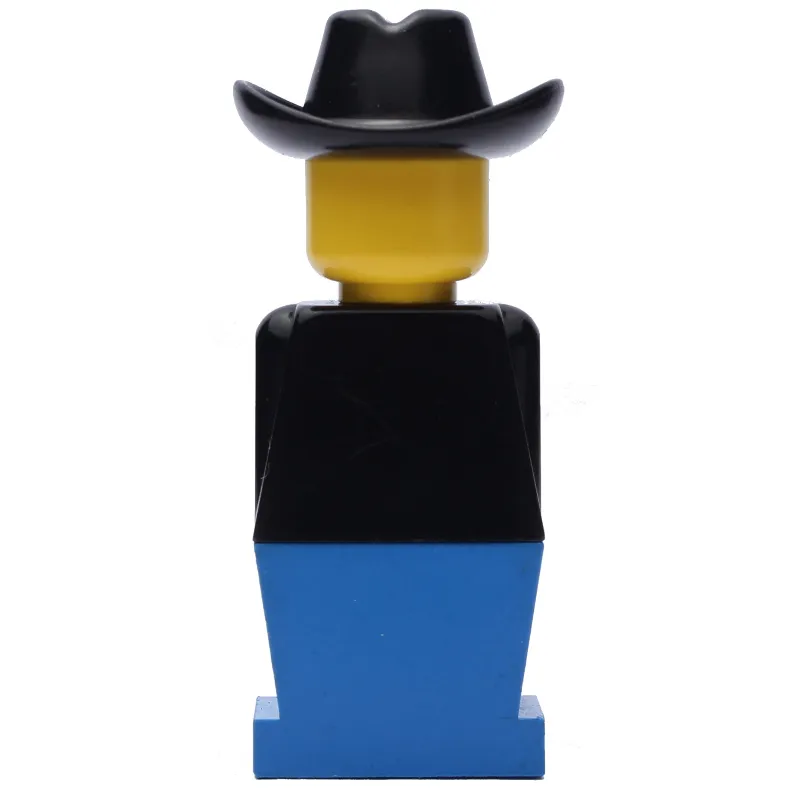 LEGOLAND Black Torso, Blue Legs, Black Cowboy Hat