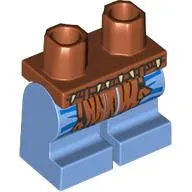 Hips and Medium Blue Medium Legs with Dark Azure Markings, Dark Orange Loincloth print