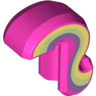 Animal Body Part, Cat Tail with Lavender, Dark Tan, Tan Stripes