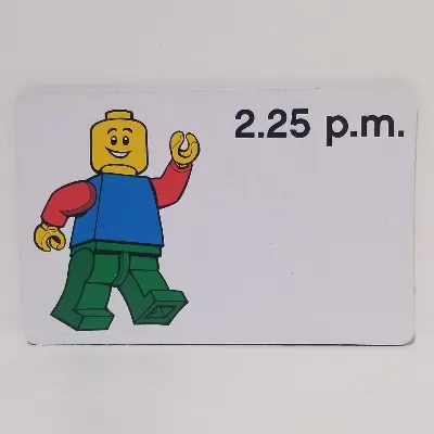 Activity Card, Time-Teaching 12-Hour Clock 2.25 p.m.