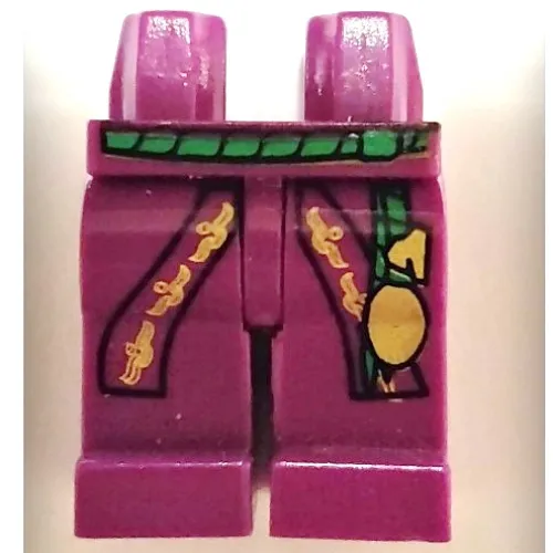 Hips and Purple Legs with Dumbledore Robe and Belt Print