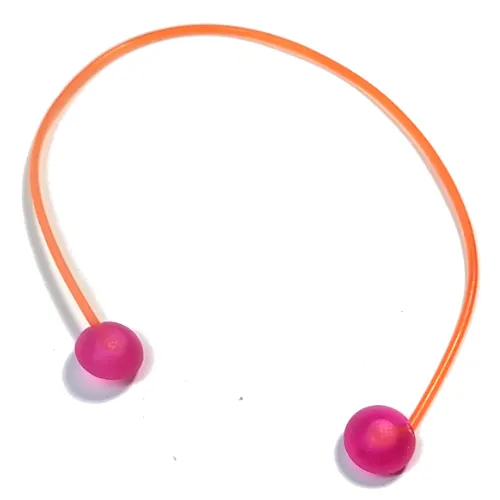 Clikits Cord, Jelly String, 165mm, with Trans-Dark Pink Caps, Side Attachment