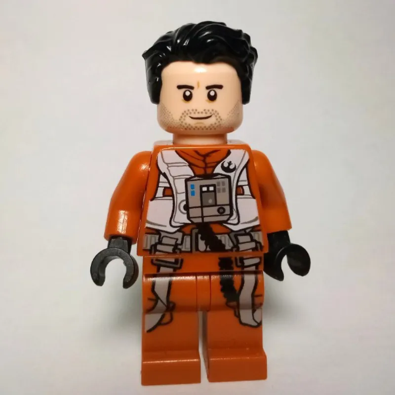 Poe Dameron, Dark Orange Pilot Outfit, Hair