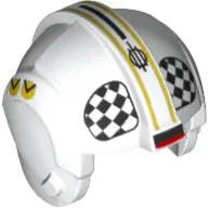 Helmet Rebel Pilot, Center Ridge with Black and White Checkered Print (U-Wing Pilot)
