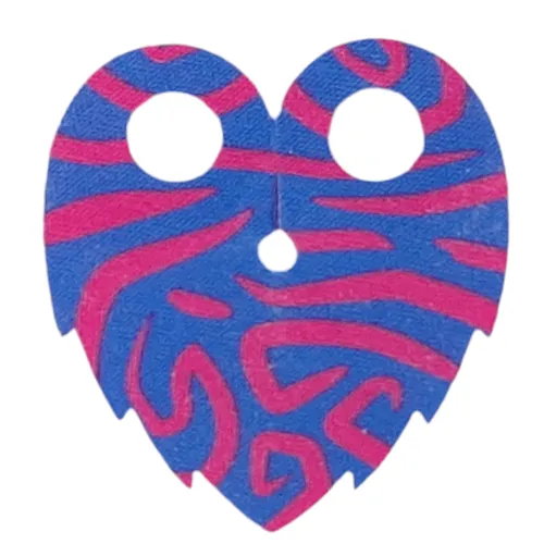 Neckwear Cape Short Jagged with Dark Purple Stripes print