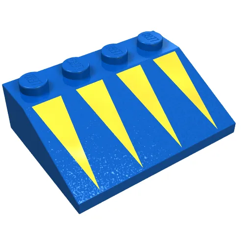 Slope 33° 3 x 4 with Yellow Triangles Print