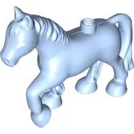 Duplo Animal Horse with one Stud and Raised Hoof with White Eyes print