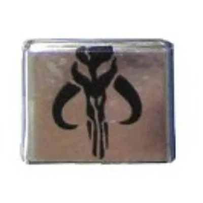 Pen Bead, Square with Mythosaur Skull Print