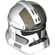 Helmet Clone Trooper Phase 2, Closed Front, Holes for Visor with Dark Tan Markings Print