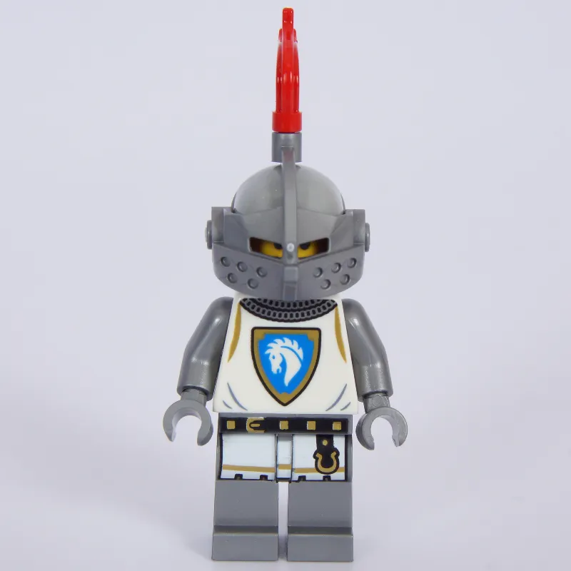 Knight, Female, White Tunic, Helmet with Red Plume