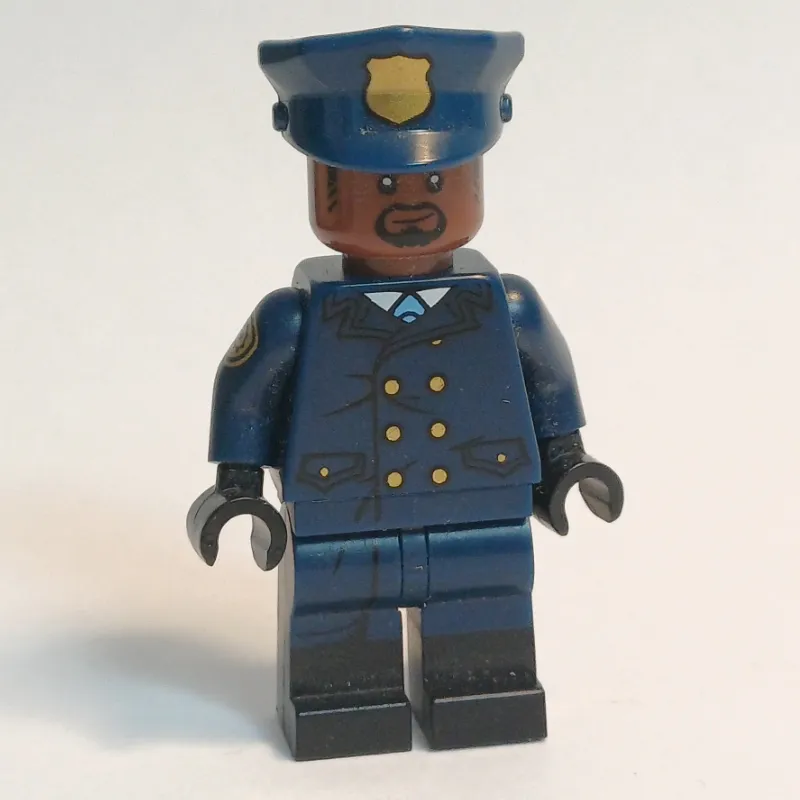 GCPD Officer in Dark Blue Police Hat with Gold Badge