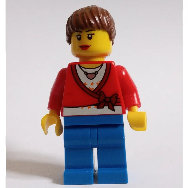 Red Torso, Blue Legs, Reddish Brown Hair