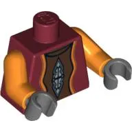 Torso Neimoidian Viceroy Print, Orange Arms, Dark Bluish Gray Hands