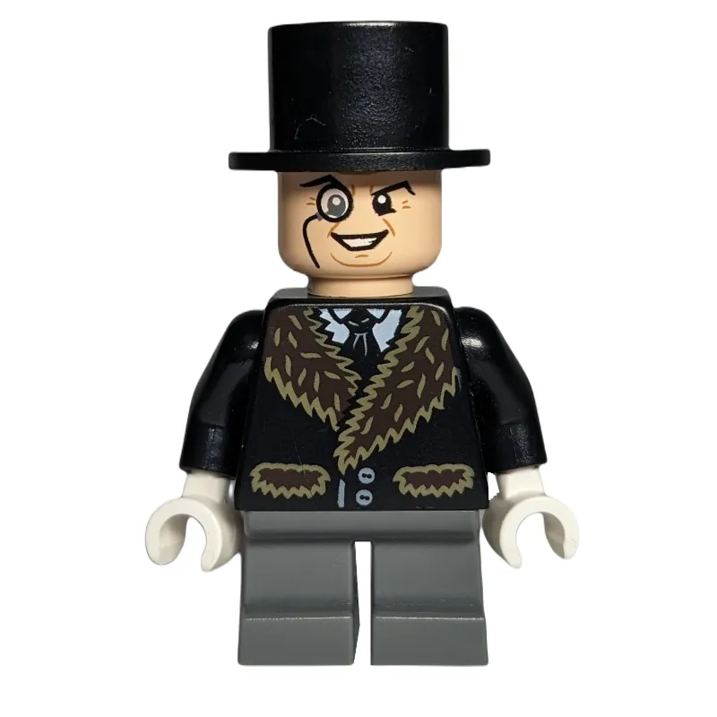 The Penguin with Printed Fur Collar