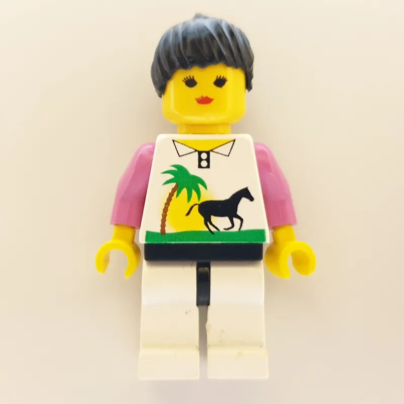 Woman - White Torso with Horse, Pink Arms, White Legs