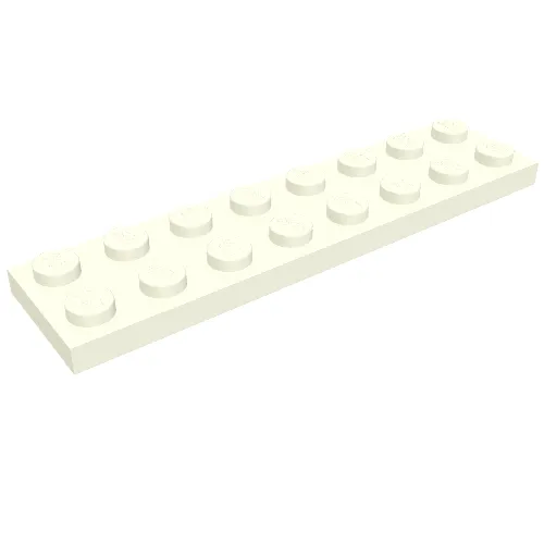 Plate 2 x 8 with Waffle Bottom