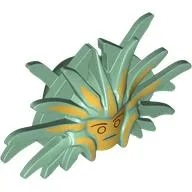 Mask, Lady Of Pain with Spikes, Gold Face, Streaks print