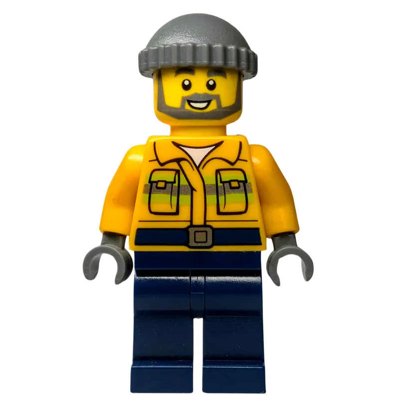 Fisherman, Dark Bluish Gray Knitted Cap