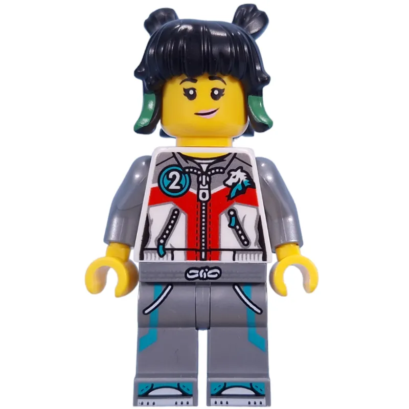 Mei, White and Flat Silver Suit