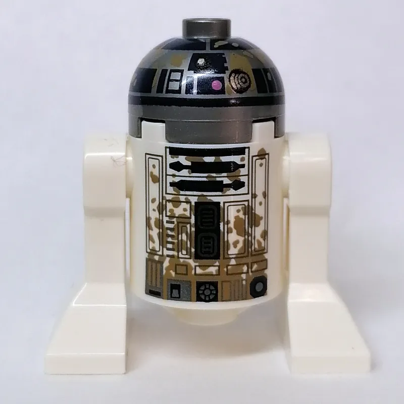 Astromech Droid, R2-D2, Mud Stains, Dual Sided Printed Body