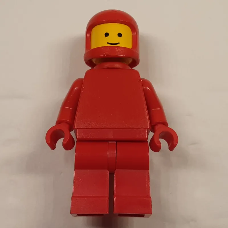 Classic Spaceman, Red with Airtanks (3842a Helmet), Plain Torso