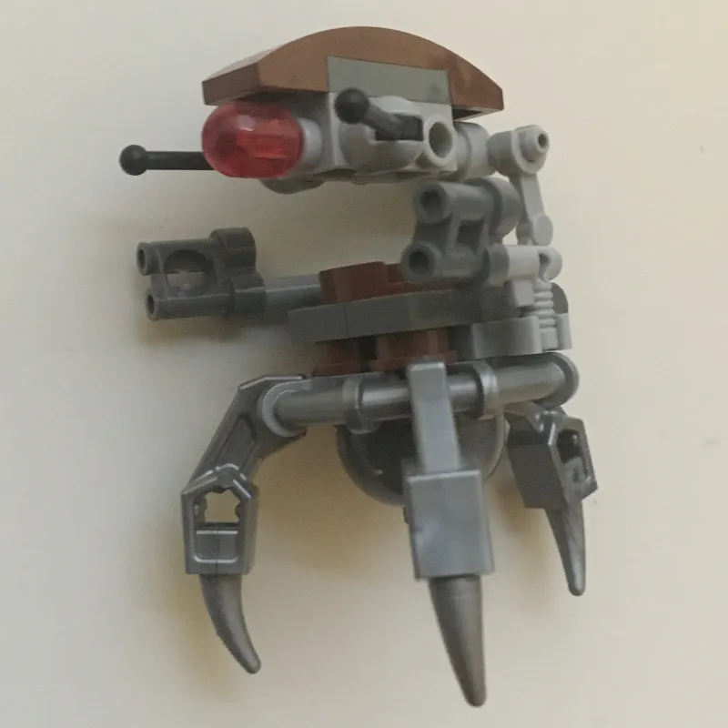 Droideka / Destroyer Droid, Reddish Brown Shell, Flat Silver Legs