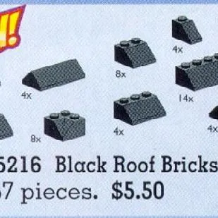 Roof Bricks Assorted, Black