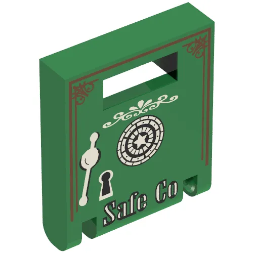 Box 2 x 2 x 2 Door with Slot and Safe with 'Safe Co' Print