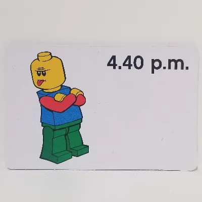 Activity Card, Time-Teaching 12-Hour Clock 4.40 p.m.