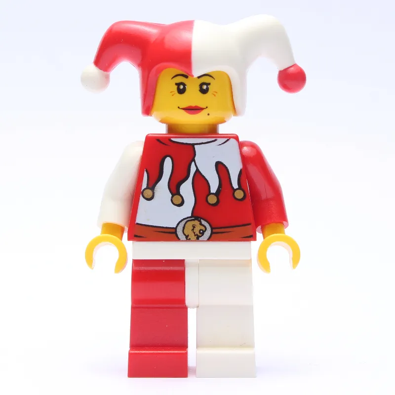 Jester, Woman, Red and White