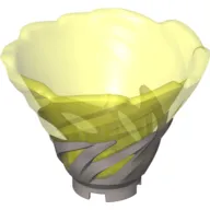 Cone Reverse, Spinner, with Marbled Trans-Neon Green Pattern
