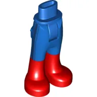 Minidoll Hips and Trousers with Back Pockets with Red Boots Print (Supergirl)