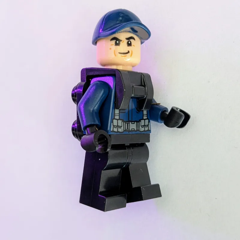 Guard in Dark Blue Cap, neck Bracket